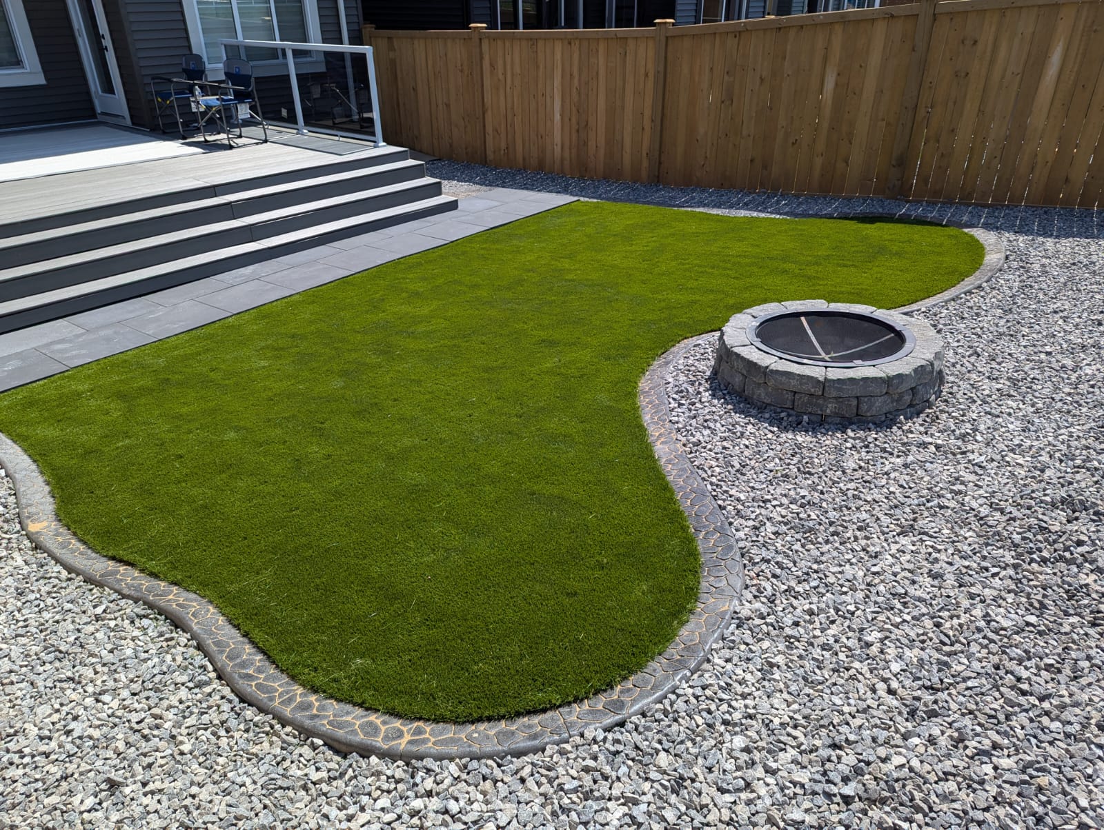 Recent residential landscaping project