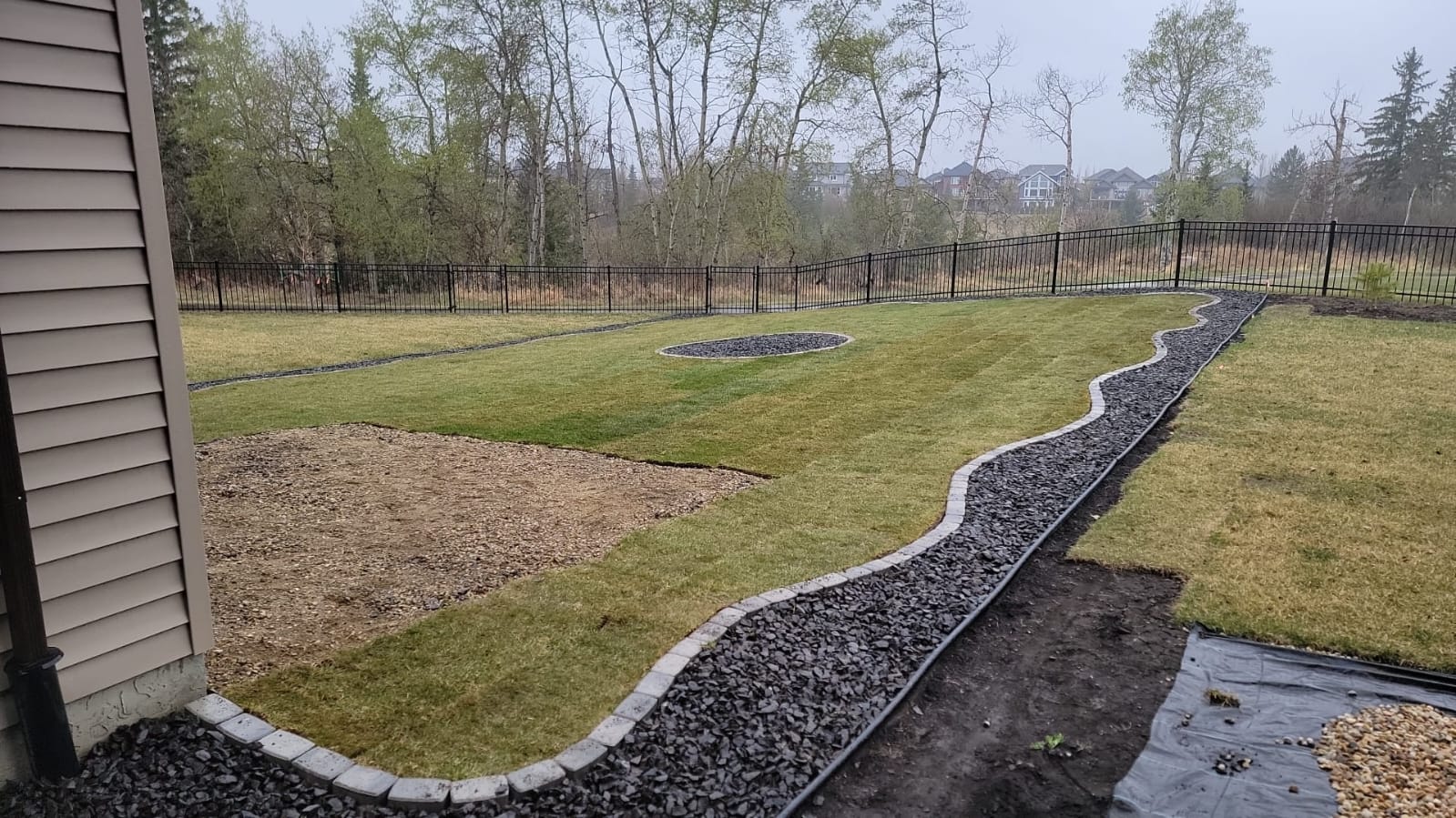 Recent residential landscaping project